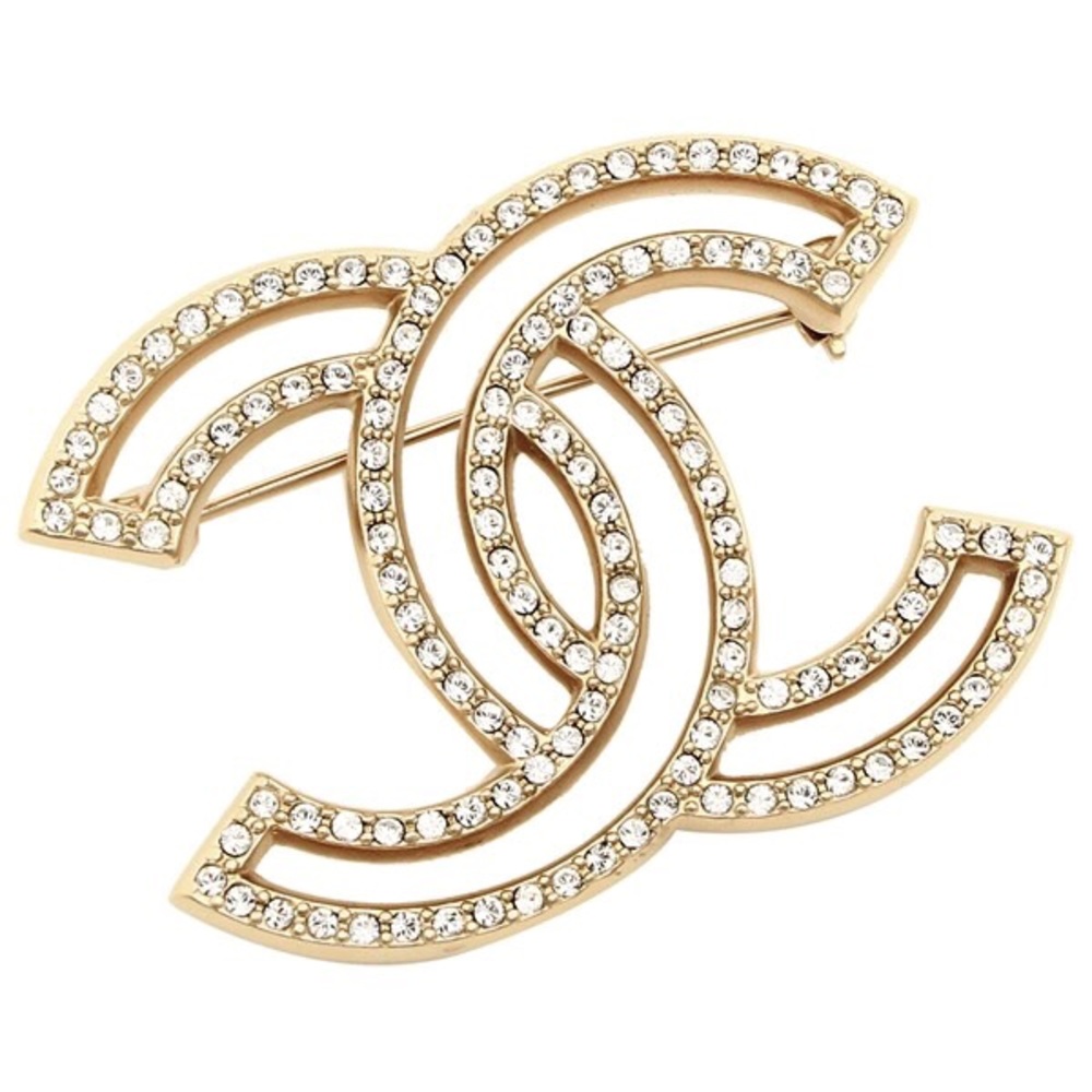 Chanel Classic CC Brooch XL in Gold Tone Hardware